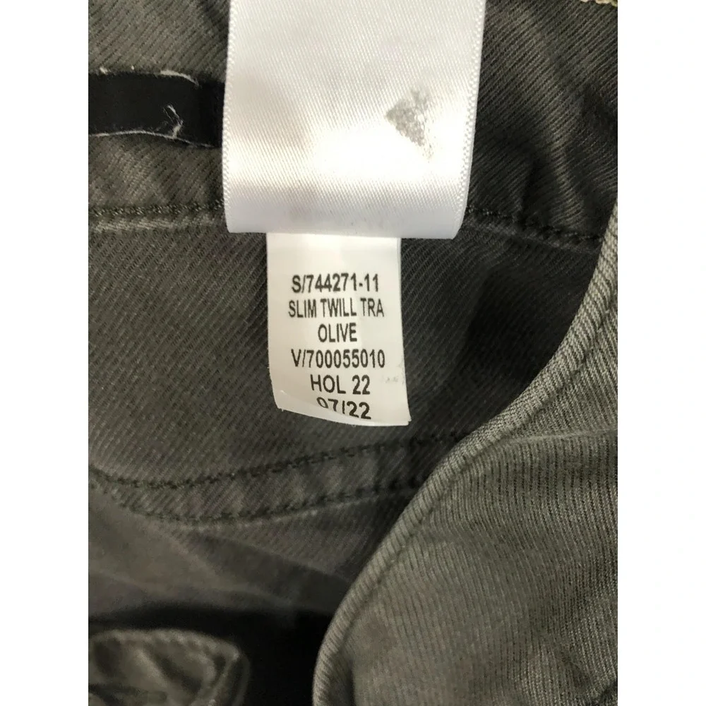 Banana Republic Jeans Men 30x30 (Tag 30x32) Traveler Slim Fit Olive Green